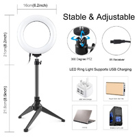 6.2 Rgbw Led Ring Light with Tripod and Remote Control thumbnail