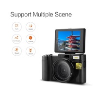 3.0 Flip Screen Vlog Camera with 4x Zoom - Black thumbnail