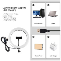 10.2 Dual Phone Tripod with Usb Ring Light & Remote thumbnail