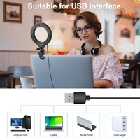 Usb Ring Selfie Light with Dual Colour Temperature and 3 Modes - 4.7 Inch thumbnail
