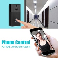 Smart Wifi Video Doorbell With Night Vision & Motion Detection - Black thumbnail