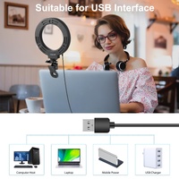 6.2 Dual-colour Ring Light with Usb 3 Modes Monitor Clip - Black thumbnail