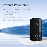 Wireless Doorbell Camera With Night Vision And Motion Detection - Black thumbnail