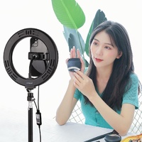 7.9 Usb Rgb Light with Dual Colour Temperature & Tripod Mount for Vlogging and Selfie Photography - Black thumbnail