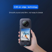 2-pack Tempered Glass Film for Insta360 X3 - Curved Hd thumbnail