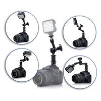 7 Articulating Magic Arm With Adjustable Friction & Large Claws Clips - Black thumbnail