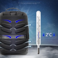 Large Capacity Business Laptop Backpack with Usb - Breathable Black 29x16x44cm thumbnail