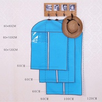 Blue Garment Suit Coat Dust Cover for Wardrobe Storage thumbnail
