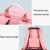 Anti-theft Laptop Backpack - Durable & Versatile - Pink thumbnail