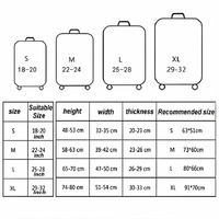 18-21 Inch Travel Suitcase Dust Covers - Elastic & Abrasion-resistant - Gradient Ripple thumbnail
