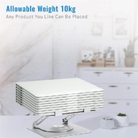 360 Degree Rotating Laptop Stand - Foldable Aluminum Bracket - Gray thumbnail