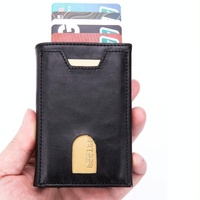Rfid-blocking Aluminum Card Holder - Secure & Compact - Crocodile Black thumbnail