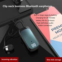 K65 Wireless Business Earbuds - Retractable Cable - Blue thumbnail