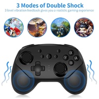 Wireless Game Handle for Nintendo Switch Lite - Tooth Design - Black thumbnail