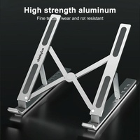 Lenovo Thinkplus Foldable Laptop Stand - Desktop Compatible - Silver thumbnail