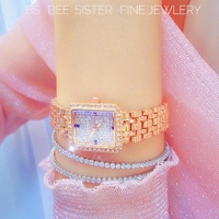 Stylish Diamond Women Alloy Watch Available - Rose Gold thumbnail