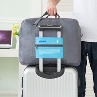 Foldable Nylon Travel Bag for Women and Men - Large Capacity - Sky Blue thumbnail