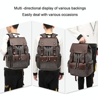 Student Canvas Backpack - Compact and Stylish - Navy thumbnail