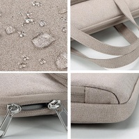 14.1-15.4 Inch Waterproof Laptop Bag - Durable and Stylish - Elegant Gray thumbnail