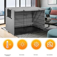 Outdoor Pet Cage Cover - Waterproof & Dustproof - 79x50.8x53cm - Beige thumbnail
