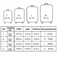 Protective Elastic Luggage Covers - 25-28 Inch - Resistant to Abrasion and Dust - Gradient Ripple thumbnail