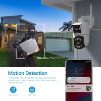 2Mp Dual Lens Dual Screen Wifi Camera With Two-Way Voice & Motion Detection Cloud Storage Support thumbnail