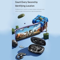 Wireless Tws Bluetooth Earbuds with Air Conduction Technology - Khaki thumbnail