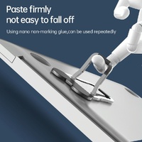 Foldable Metal Laptop Stand - Set of 2 - Silver thumbnail