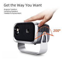 Compact Smart Home Theater Projector - Portable - Android 4K Hd Version thumbnail