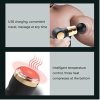 Compact Lcd Muscle Massager With Mini Fascia Gun - Red thumbnail