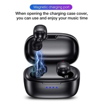 Waterproof Mini Touch-control Bluetooth Earphones with Noise Cancelling - Blue thumbnail