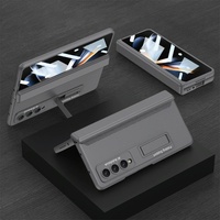 Foldable Magnetic Hinge Case for Samsung Galaxy z Fold 4 - Compact Design - Black thumbnail