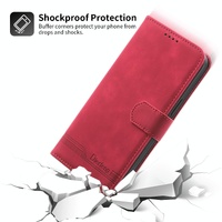 Premium Leather Tpu Case for Samsung Galaxy z Fold 4 / 5g - Red thumbnail
