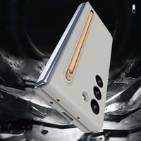 Enhanced Shockproof Phone Case for Samsung Galaxy z Fold 4 - Pen Design - Dark Grey thumbnail