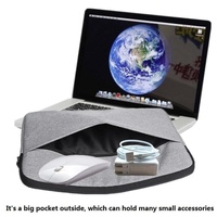 Waterproof & Anti-vibration Inner Bag for 11 / 13 Inch Laptops - Rose Red thumbnail