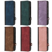 Leather Phone Case with Side Buckle for Samsung Galaxy z Fold 4 / 5g - Brown thumbnail