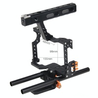 Video Camera Cage Stabilizer For Panasonic Lumix Dmc-Gh4 / Sony A7 Series - Orange thumbnail