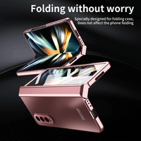 Foldable Electroplated 5g Case for Samsung Galaxy z Fold 4 - Black thumbnail