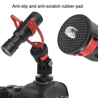 Universal Tripod Adapter for Action Cameras - 1 / 4 Inch Screw - Red Black thumbnail