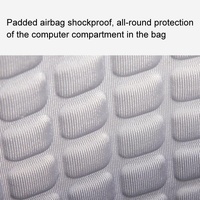 Anti-drop Crossbody Laptop Bag - 16 Inch Airbag Design - Pure Black thumbnail