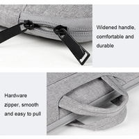 Waterproof Laptop Handbag - Large Capacity Shock-absorbing - Fits 14.1-15.4 Inches - Deep Sky Gray thumbnail