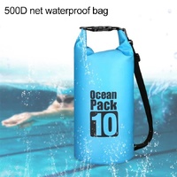 Waterproof Single Shoulder Bag Dry Sack 10L Capacity - Orange thumbnail