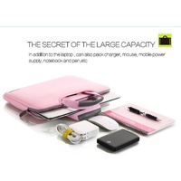 Portable Air Permeable Handheld Laptop Sleeve - 15.6 Inch - 41.5x30.0x3.5cm - Pink thumbnail