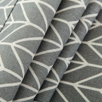 Universal Cotton Linen Microwave Dust Cover - Grey Triangle thumbnail