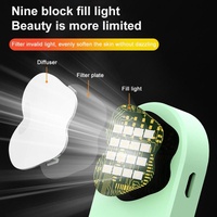 Bluetooth Remote Selfie Stick with Dual Fill Light and Tripod - Green thumbnail