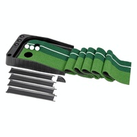 2.5m Golf Putting Mat with Push Rod Trainer & 6 Balls - no Auto Return thumbnail