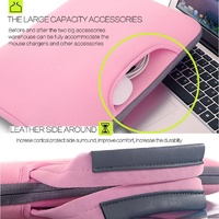 Portable Air Permeable Sleeve for 12 Laptops - 32x21x2cm - Grey thumbnail