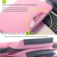 Portable Air Permeable Handheld Sleeve for Macbook Air / Pro and Laptops - 38x27.5x3.5cm 15.4 Inch - Grey thumbnail