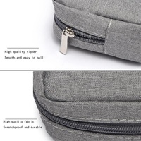 Versatile Headphone Charger & Data Cable Storage Bag - 23 x 11.5 x 5.5cm - Grey thumbnail