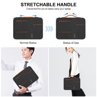 13 Laptop Sleeve Case for Macbook Samsung Thinkpad Sony Dell Alienware Chuwi Asus Hp -13.5 Inch Zipper Briefcase Handbag - Grey thumbnail